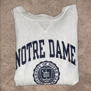 champion NOTRE DAME crew neck